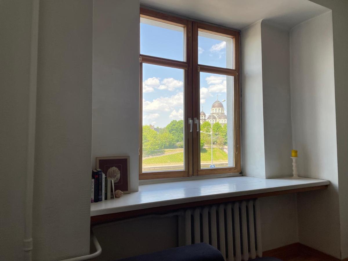 A Cozy Apartment With A Wonderful View Of The River In The Old Town Of VNO Eksteriør bilde