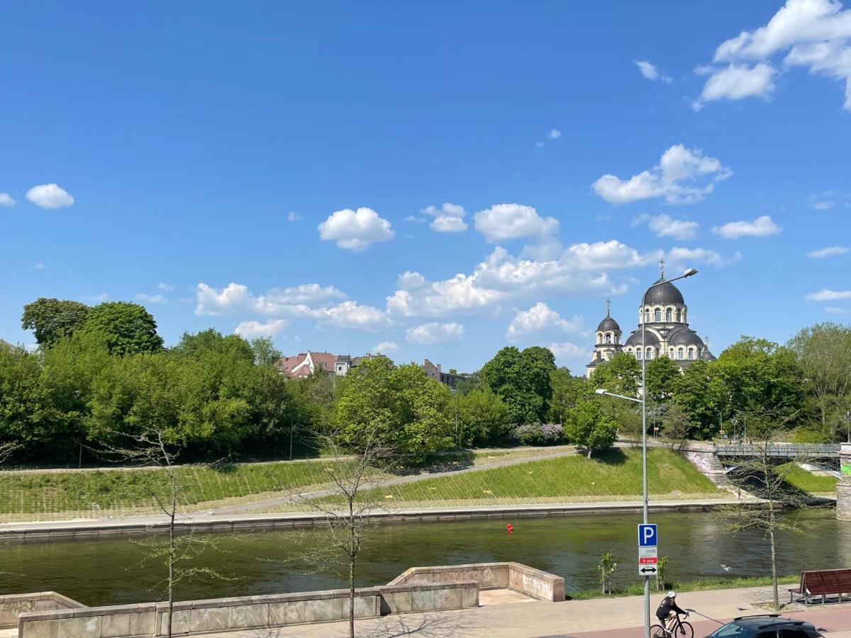 A Cozy Apartment With A Wonderful View Of The River In The Old Town Of VNO Eksteriør bilde